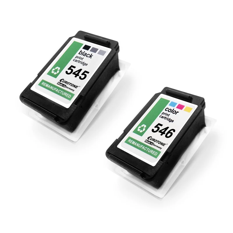 2x alternatieve inktpatronen voor Canon PG545XL CL546XL 8287B005: 8288B001 Kleur + 8286B001 Zwart
