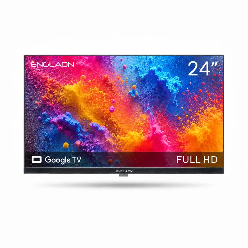 ENGLAON 24” FULL HD 12V Google TV Android 14, Built-in Google Cast and Bluetooth